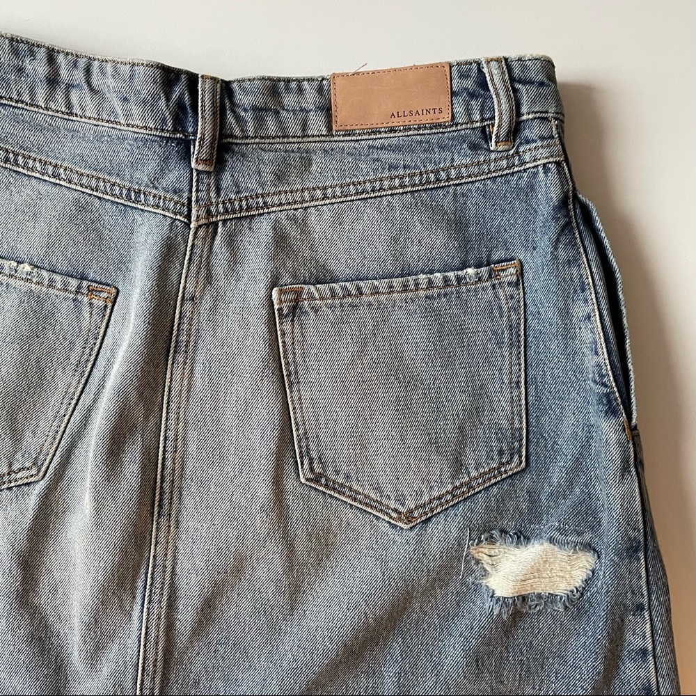 All Saints Denim Mini Skirt - Picture 6 of 15
